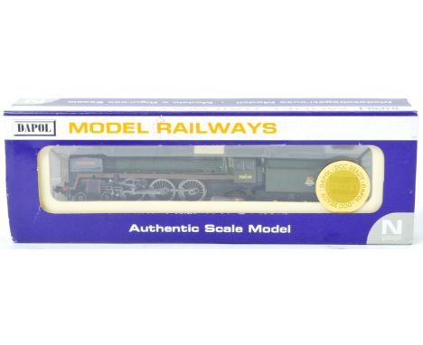 An original boxed Dapol made N gauge model railway trainset locomotive engine No. ND-095C Britannia Pacific 70038 ' Robin Hoo