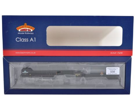 An original Bachmann made Branch Line 00 gauge model railway trainset locomotive engine No. 32-550B Class A1 ' Tornado '. Bri