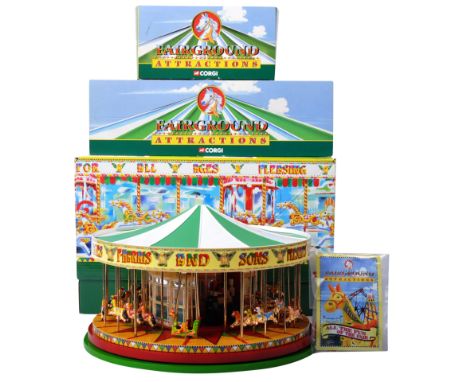 A collection of x3 boxed Corgi Fairground Attractions diecast model vehicles comprising; CC20401 1/50 scale South Devon Gallo
