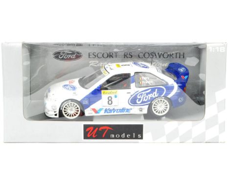 A UT Models made 1/18 scale precision diecast model rally car Ford Escort RS Cosworth ' Racing Collection '. Highly detailed 