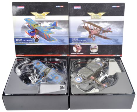 Corgi Aviation Archive - x2 Corgi Limited Edition 1/48 scale boxed diecast model aeroplanes / planes. AA38106 Sopwith Camel a