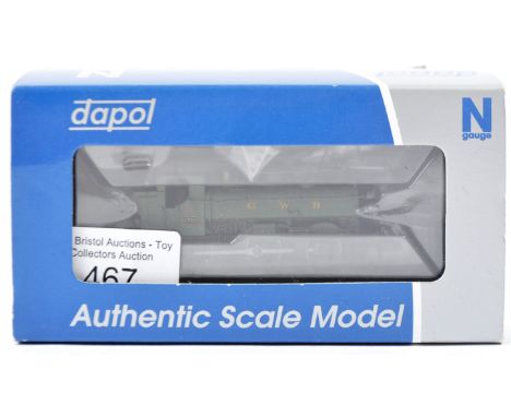 An original boxed Dapol made N gauge model railway trainset locomotive engine No. 2S-007-003 GWR 0-6-0 Pannier loco 8762. Hig