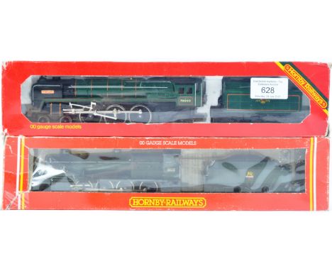Two original vintage boxed Hornby made 00 gauge model railway trainset locomotives comprising; R.063 British Railways Britann