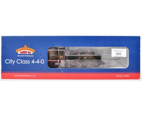 An original boxed Bachmann made Branch Line 00 gauge model railway trainset locomotive engine No. 31-727 City Class 3439 ' Ci