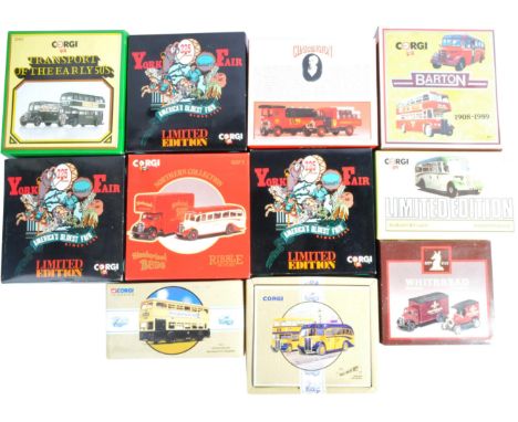 Corgi - a collection of x11 vintage Corgi made presentation / gift sets. Largely transport related, to include: D4/1, 96990, 