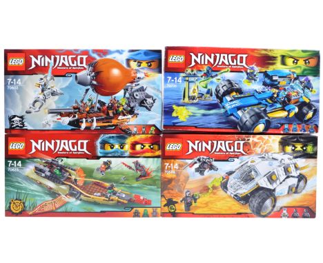 Lego Sets - Ninjago Masters of Spinjitzu - a collection of x4 original boxed Lego Ninjago sets comprising sets No. 70588 Tita