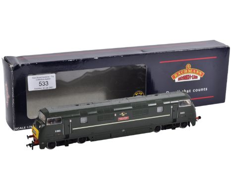An original boxed Bachmann made Branch Line 00 gauge model railway trainset locomotive diesel engine No. 32-051 Class 42 Wars