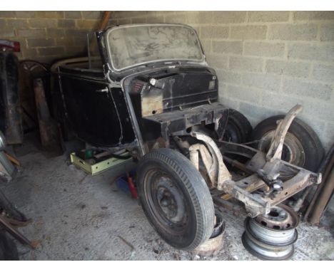 A 1947 Sunbeam Talbot 10 drophead coupé restoration project, registration number FVC 910, chassis number 1329010, engine numb