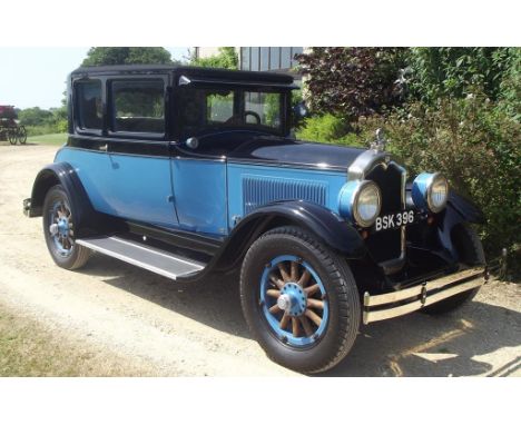 A 1927 left hand drive Buick 48 Master Six Opera coupé, registration number BSK 396, chassis number 1709958, engine number 22