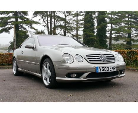 A 2003 Mercedes-Benz CL55 AMG Kompressor Automatic, registration number YS03 ENR, chassis number WDB2153742A036160, engine nu