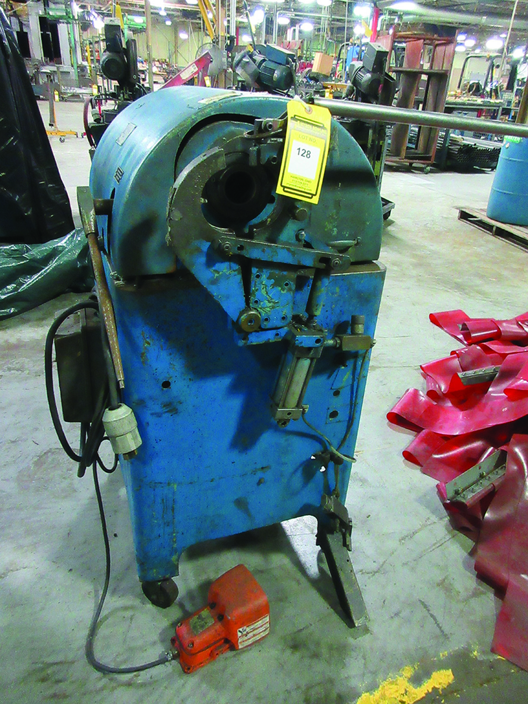 LEONARD TUBE FLARING MACHINE; MODEL 3CPHD, S/N 841384 WITH FOOT PEDAL