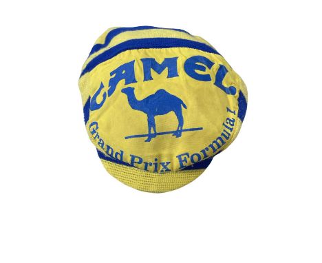 A vintage woollen Camel / Grand Prix Formula One cap