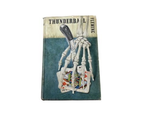 A first edition copy of James Bond: Thunderball, IAN FLEMING.Jonathan Cape: 1961Original dustwrapper (clipped), some tears an