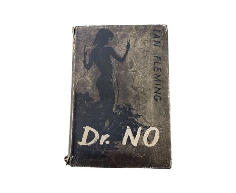 A first edition copy of James Bond: Dr. No, IAN FLEMING.Jonathan Cape: 1958Original dustwrapper (clipped), some tears and wea