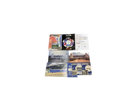 A mixed lot of Chelsea football club memorabilia, to include: - A selection of 1950s-1970s matchday programmes - A colour pho