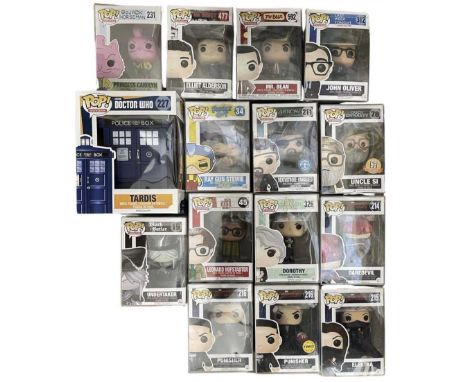 A collection of various Television Funko Pop! vinyl figures in protectors231: Princess Carolyn (Bojack Horseman)477: Elliot A