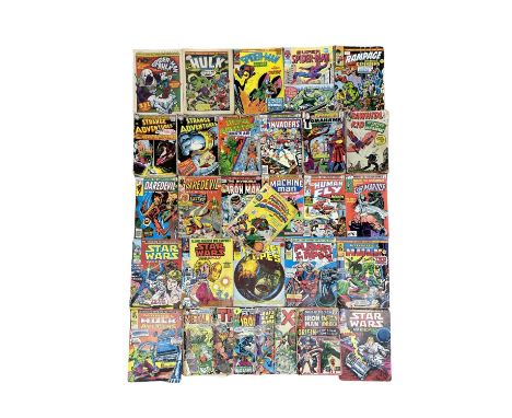 A good collection of 1960s-1980s Marvel comic books of various editions and conditions. To include: - Fighting America featur