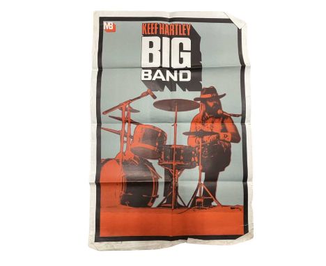 A vintage poster for Keef Hartley: Big Band.Size approximately: 77x52cm