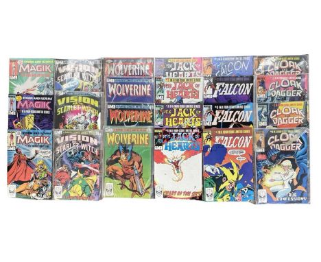 A collection of various 1980s limited run Marvel comic book series, to include: - Magik, issues: 1-3 - Cloak and Dagger, issu