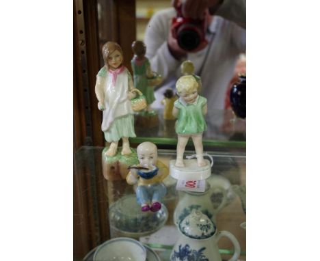 Three Royal Worcester Doughty figures,&nbsp;comprising: 'Tommy', No.2943; 'Ireland', No.3178; and 'China', No.3073. 