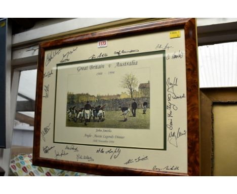 A signed Rugby print.&nbsp; 