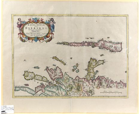 Map of the Hebrides - The Western Isles of Scotland, examined and described by Timothy Pont, from Blaeu Atlas of Scotland 165