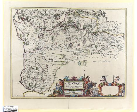 Map of The Stuartrie of Kircubright, the most Easterlie part of Galloway, by Johannes Blaeu based on work by Timothy Pont, fr