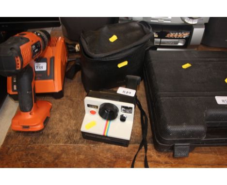 A Polaroid camera 