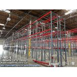 30 sections of HMH 12 teardrop pallet racking