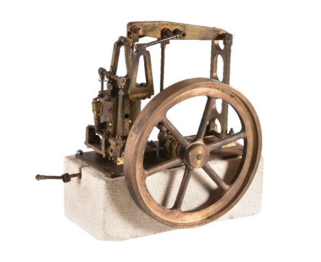 A well-engineered live steam model of a Half Beam or Grasshopper beam engine, model engineer built from cast and turned gun-m