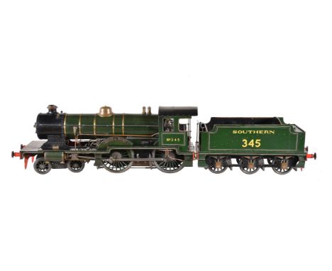 A well-engineered live steam 5 inch gauge model of a L1 Class Southern Railway 4-4-0 tender locomotive ‘Maid of Kent’ No 345,