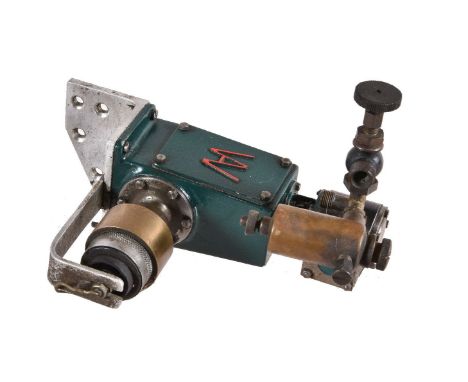 A working model of an enclosed vertical steam engine, having single cylinder, steam inlet control valve and fitted displaceme