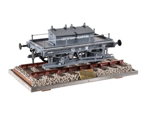 An exhibition quality model of a 5 inch gauge Great Western Railway shunters truck, built by Mr D R Carter of Minehead, Somer