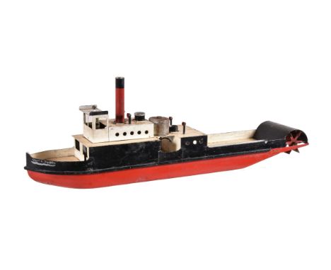 A model of a Nile River Steamer, built to the drawings of Harold A Underhill of Glasgow 1933. The boat with twin oscillating 