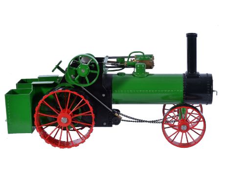 An approximately ¾ inch scale model of a Case American traction engine, built by Mr D. Russell of Fraserburgh from Rudy Kouho