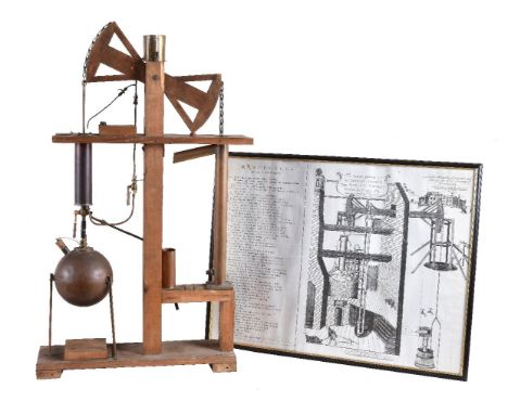 A very interesting display model of a Newcomen cornish pumping engine, The model was made by Tubal Cain as a teaching aid and