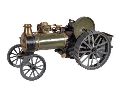 A part built 1 inch scale model of a live steam traction engine.