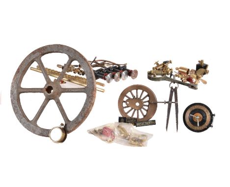A collection of Model Engineering parts, including 1 ½ inch scale Allchin Royal Chester parts, 5 inch gauge locomotive buffer