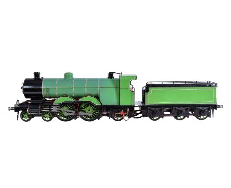 A well-engineered 3 ½ inch gauge model of a Great Northern Railway ‘Ivatt’ Atlantic Class 4-4-2 tender locomotive, built to t