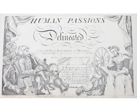 Tim Bobbin, Human Passions Delineated, in above 120 figures, droll, satyrical and humourous, containing black and white plate