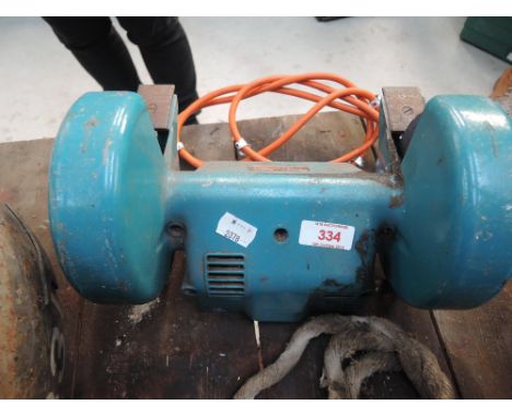 A Black & Dekker bench grinder