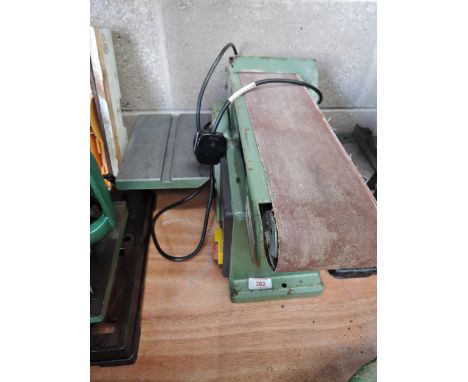 A machine shop belt sander by Nu Tool