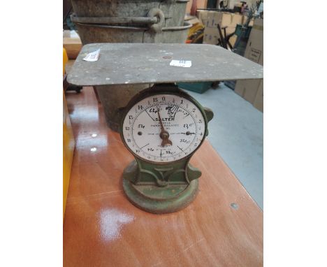 A set of postal parcel scales