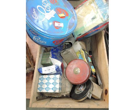 A selection of vintage tools fixings and screws