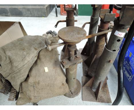 A selection of vintage car and truck props and spring selection