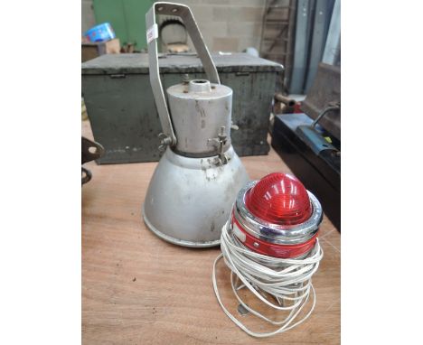 An industrial hanging lamp and an inspection light