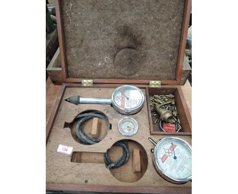 A vintage compression gauge and engine tester by Wayne Myers co