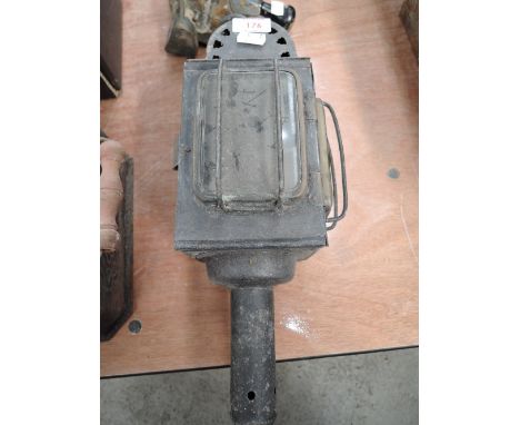 A vintage carriage lamp or lantern 