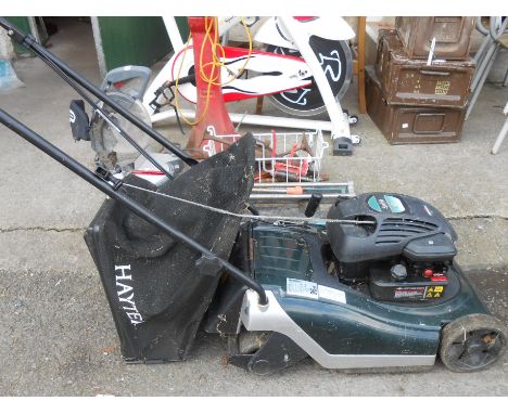 A Hayter lawn mower with Briggs &amp; Stratton Spirit 41 petrol engine