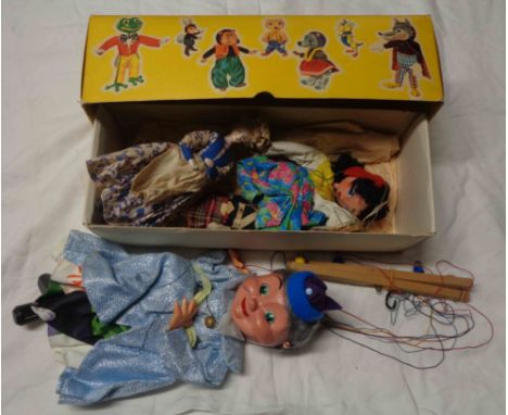 A Pelham puppet withing original Pelham box - sold with a small quantity of other Pelham puppets and dolls